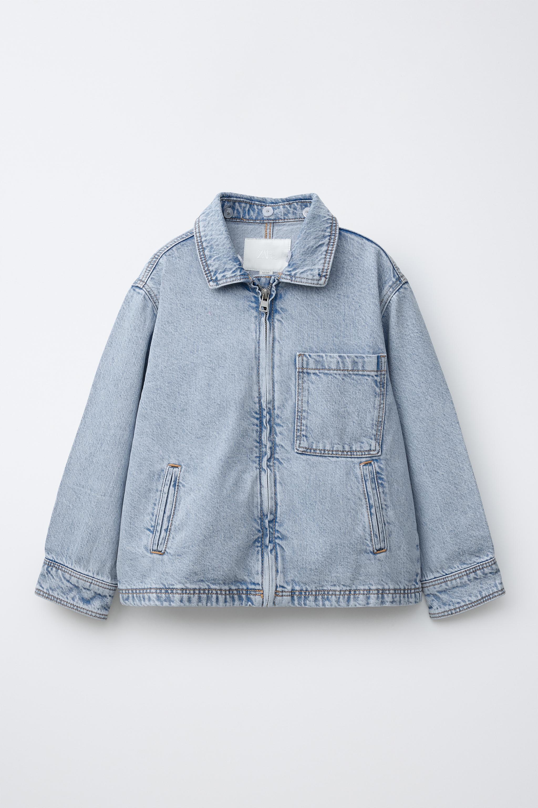 DENIM OVERSHIRT WITH REMOVABLE FLEECE HOODIE